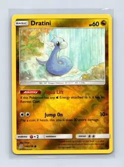 Dratini 148/236 Common Unified Minds Pokemon Reverse Holo Lightly Played - Image 1