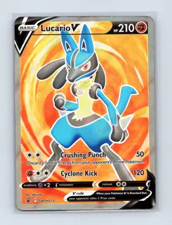 Lucario V SWSH213 Holo Promo Sword & Shield Promo Pokemon Near Mint - Image 1