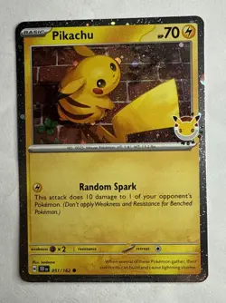 Mint Pikachu (Pokemon Day 2026) 051/162 Cosmo Holo Pokemon - Image 1