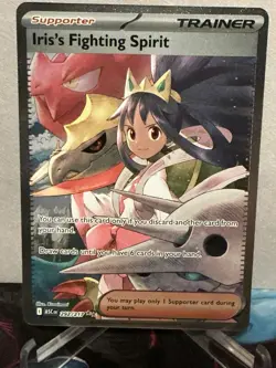 Pokemon Iris's Fighting Spirit Sv09 Ultra Rare Full Art Holo 180/159 - Image 1