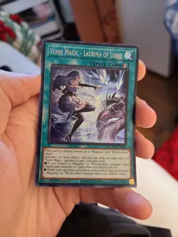 Yugioh Verre Magic - Lacrima of Light BLMM-EN046 1st Secret Rare - Image 1