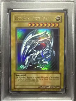 Yugioh PSA 8 Blue-Eyes White Dragon SDK-001 Starter Deck: Kaiba Unlimited - Image 2