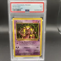 Pokemon 2000 Mewtwo Black Star Promo #14 PSA 7 - Image 1