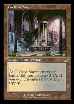 MTG Godless Shrine - Retro Frame, NM-Mint, English Ravnica Remastered - Image 1