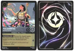 Disney Lorcana TCG Pocahontas Steadfast Traveler 171/204 Foil Wilds Unknown - Image 3