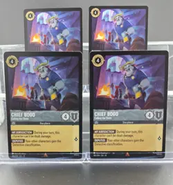 Disney Lorcana Chief Bogo - Calling the Shots 185/204 Whispers Well Rare 4 Cards - Image 1