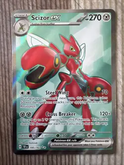 Scizor ex 195/162 Sv05: Temporal Forces Holo Pokemon TCG NM - Image 1