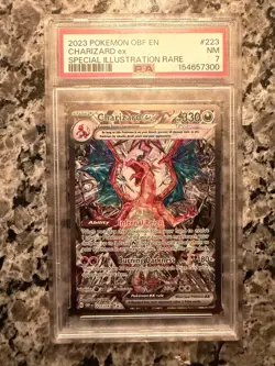 Charizard EX 223/197 Obsidian Flames SIR 2023 Pokemon Card PSA 7 - Image 1