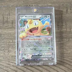 Pokemon Meowth EX 170 HP Rare Holo Card POR 062/088 English - Image 1