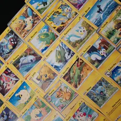 30 Electric Pokemon Cards Bulk Assorted Common Uncommon NM No Doubles TCG - Image 3