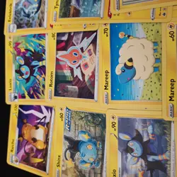 30 Electric Pokemon Cards Bulk Assorted Common Uncommon NM No Doubles TCG - Image 4