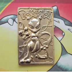 Burger King Pokemon TCG Mewtwo Metal Promo Card 1999 English - Image 1
