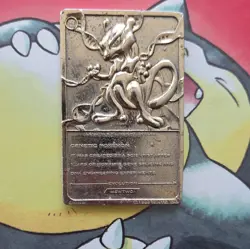 Burger King Pokemon TCG Mewtwo Metal Promo Card 1999 English - Image 2
