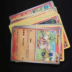 25 Fire Red Pokemon Cards Bulk Assorted Common Uncommon NM/Mint No Doubles - Image 2