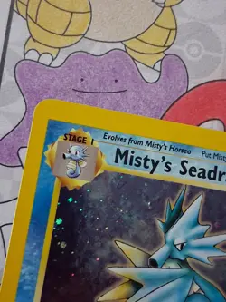 Pokemon TCG Misty's Seadra Holo Card 9/132 Prerelease Promo, LP/NM Condition - Image 2