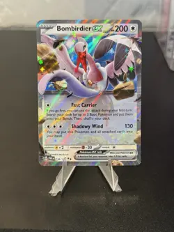 Bombirdier EX 156/182 Pokemon SV04: Paradox Rift Double Rare Holo Card - Image 1