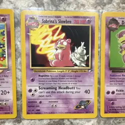 Pokemon TCG Neo Destiny, Gym Challenge, Team Rocket 3 Card Lot - Slowbro - Nint… - Image 3