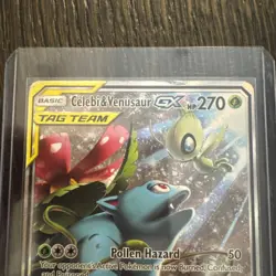 Celebi venusaur GX SM167 Sun Moon tag team Holo Promo Pokemon TCG Card - Image 2