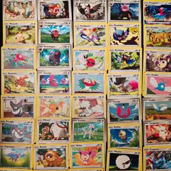 50 Random White Pokemon Cards TCG Regular Normal Mixed Lot No Holos No Doubles - Image 1