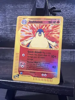 Typhlosion 64/165 Expedition Base Set Reverse Holo Rare Pokemon Card LP - Image 1