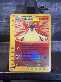 Typhlosion 64/165 Expedition Base Set Reverse Holo Rare Pokemon Card LP - Image 2
