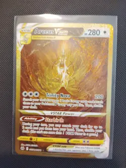 Pokemon Arceus VSTAR TCG Crown Zenith Holo Card GG70/GG70 Secret Rare - Image 1