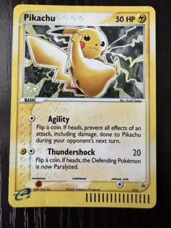 Nintendo Pikachu 012 Promo Holo Pokemon TCG Card EX Series Collector's Tin 2003 - Image 1