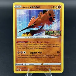 Galarian Zapdos - SWSH124 SWSH: Sword & Shield Promo Cards Holo Evolving Skies - Image 1