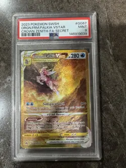 Palkia VSTAR GG67/GG70 Crown Zenith Galarian Gallery Holo Card PSA 9 - Image 1