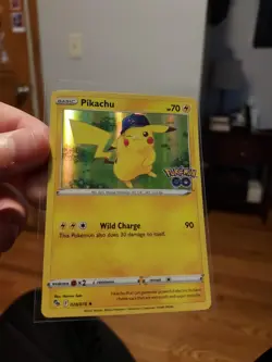 Pokemon Go Pikachu Holo Rare Card Set 28/78 2022 TCG Near Mint - Image 1