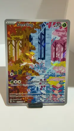 Pokemon TCG Deerling Card IR Temporal Forces 165/162 Near Mint Condition - Image 1