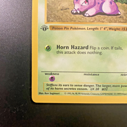 Nidoran M 55/102 1st Edition Shadowless Base Set Regular NM - Pokemon Card - Image 5