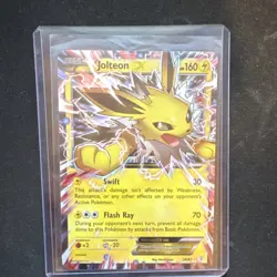 Jolteon EX 28/83 Generations Ultra Rare Holo Basic Pokemon Card 160 HP - Image 1