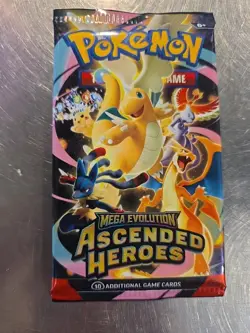 Pokemon TCG Mega Evolution Ascended Heroes English Booster Pack 10 Cards - Image 1