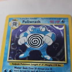Poliwrath Holo Rare Pokemon TCG Card 13/102 NM Excellent Condition Base Set - Image 4