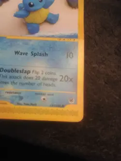 Pokemon Squirtle card 131/165 Nm Condition Expedition Base Set - Image 4