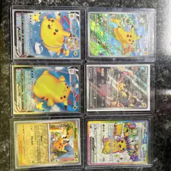Lot Of 6 pikachu Cards - Image 1