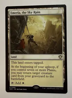 Emeria, the Sky Ruin 368 SOC Commander: Secrets of Strixhaven Magic MTG NM - Image 1
