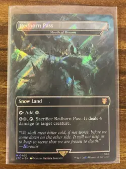 MTG✨REDHORN PASS (Mouth of Ronom) SURGE FOIL✨LTC Mint MYTHIC RARE Snow Land - Image 1