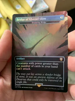 1x Bridge of Khazad-dum (Ensnaring Bridge) (0350) ~~ Borderless - Foil NM-Mint, - Image 1