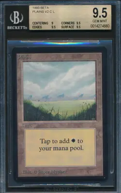 Beta Plains BGS 9.5 Graded Magic MTG (4660) -magicgraders- - Image 1