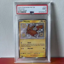 2024 POKEMON PAF EN-PALDEAN FATES SHINY RARE #131 PIKACHU PSA 9 - Image 1