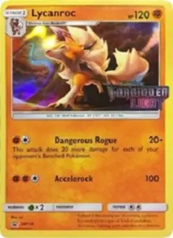 Lightly Played Lycanroc - SM118 (Prerelease Promo) - SM Black Star Promo Pokemon - Image 1