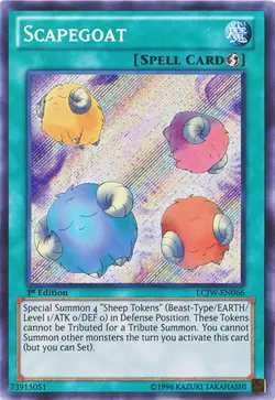 Lightly Played Scapegoat - LCJW-EN066 - Secret Rare - 1st Edition - YuGiOh - Image 1