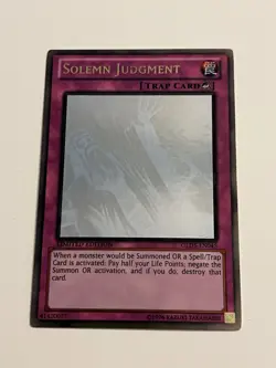 Yugioh Solemn Judgment GLD5 - EN045 Ghost Gold Rare Limited Edition Nm/VLP - Image 1
