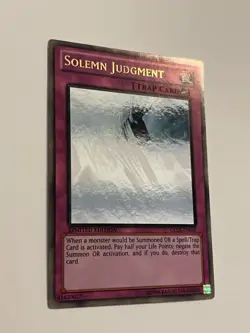 Yugioh Solemn Judgment GLD5 - EN045 Ghost Gold Rare Limited Edition Nm/VLP - Image 2