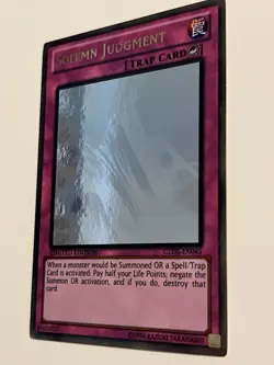 Yugioh Solemn Judgment GLD5 - EN045 Ghost Gold Rare Limited Edition Nm/VLP - Image 3