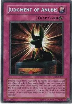 YUGIOH Judgment of Anubis DCR-105 Secret Rare LP - Image 1