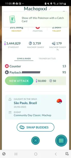 Pokemon Go Shiny Machamp ( XXL) ( Max CP ) - Image 2