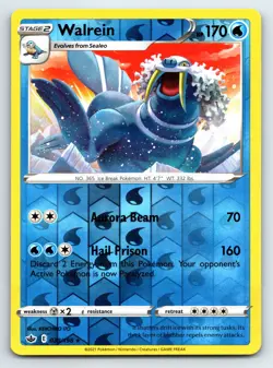 Pokemon Walrein SWSH06: Chilling Reign SWSH06 Reverse Holo 039/198 NM - Image 1